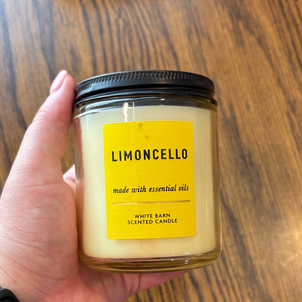 White Barn Limoncello Candle - Yellow Label, Cream Wax